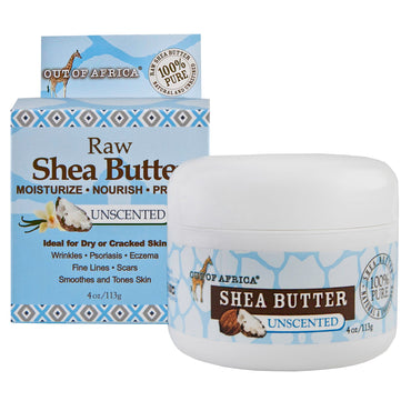 Out of Africa Pure Shea Butter ongeparfumeerd 4 oz (113 g)