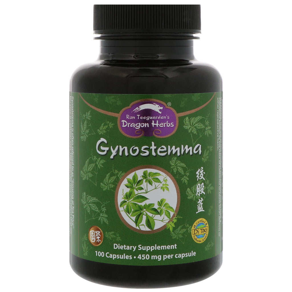 Dragon Herbs, Gynostemma, 450 mg, 100 kapslar