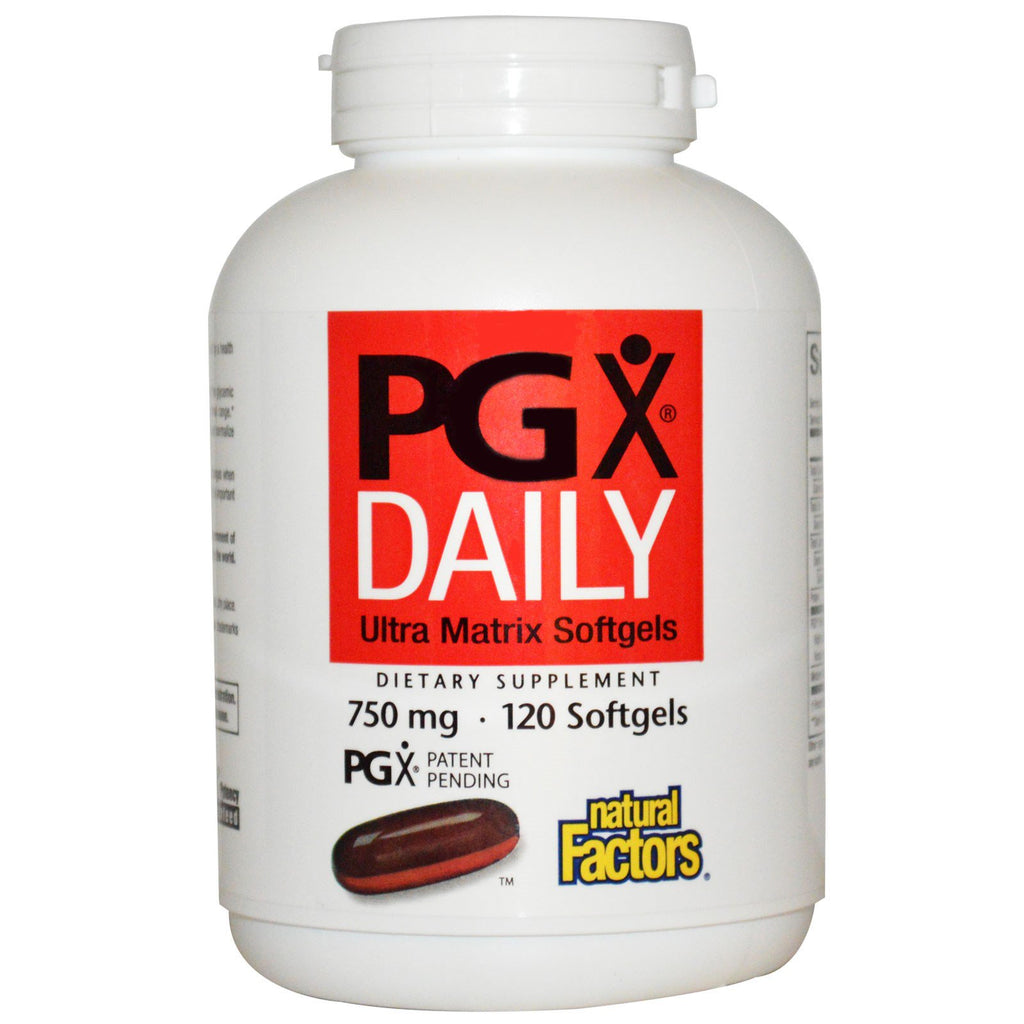 Natural Factors, PGX Daily, kapsułki Ultra Matrix, 750 mg, 120 kapsułek żelowych