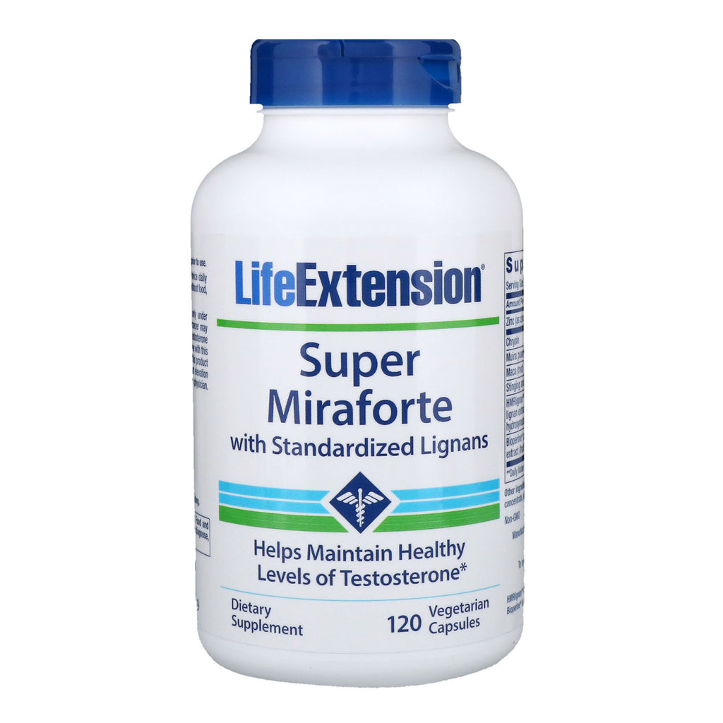 Life Extension, Super Miraforte, ze standaryzowanymi lignanami, 120 kapsułek wegetariańskich