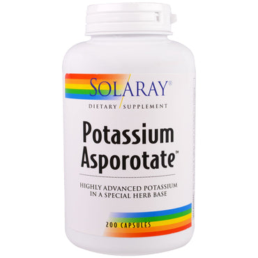 Solaray, Potassium Asporotate, 200 Capsules