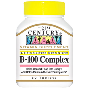 século 21, complexo b-100, liberação prolongada, 60 comprimidos