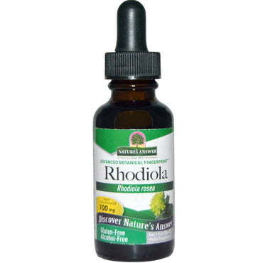 Nature's Answer, Rhodiola, Rhodiola Rosea, 100 מ"ג, 1 fl oz (30 מ"ל)