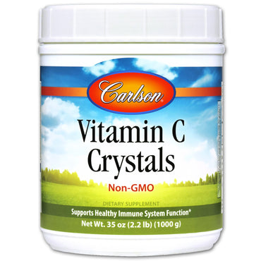 Carlson Labs, 비타민 C 결정, 1000g(35oz)