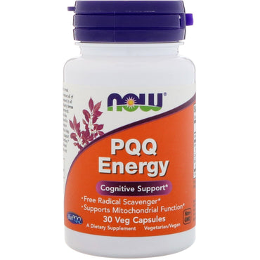 Now Foods, PQQ Energy, 30 capsules végétales