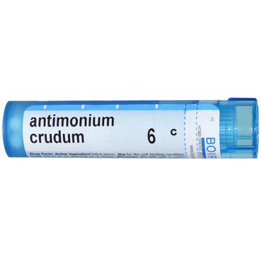 Boiron, remèdes uniques, Antimonium Crudum, 6C, environ 80 granulés