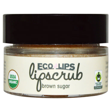 Eco Lips Inc., exfoliante labial, azúcar moreno, 14,2 g (0,5 oz)