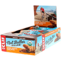 Clif Bar Nut Butter Filled Caramel Chocolate Peanut Butter 12 Bars 1.76 oz (50 g) Each