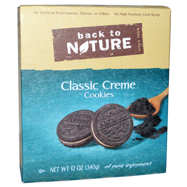 Tilbage til naturen, Cookies, Classic CrÃ¨me, 12 oz (340 g)