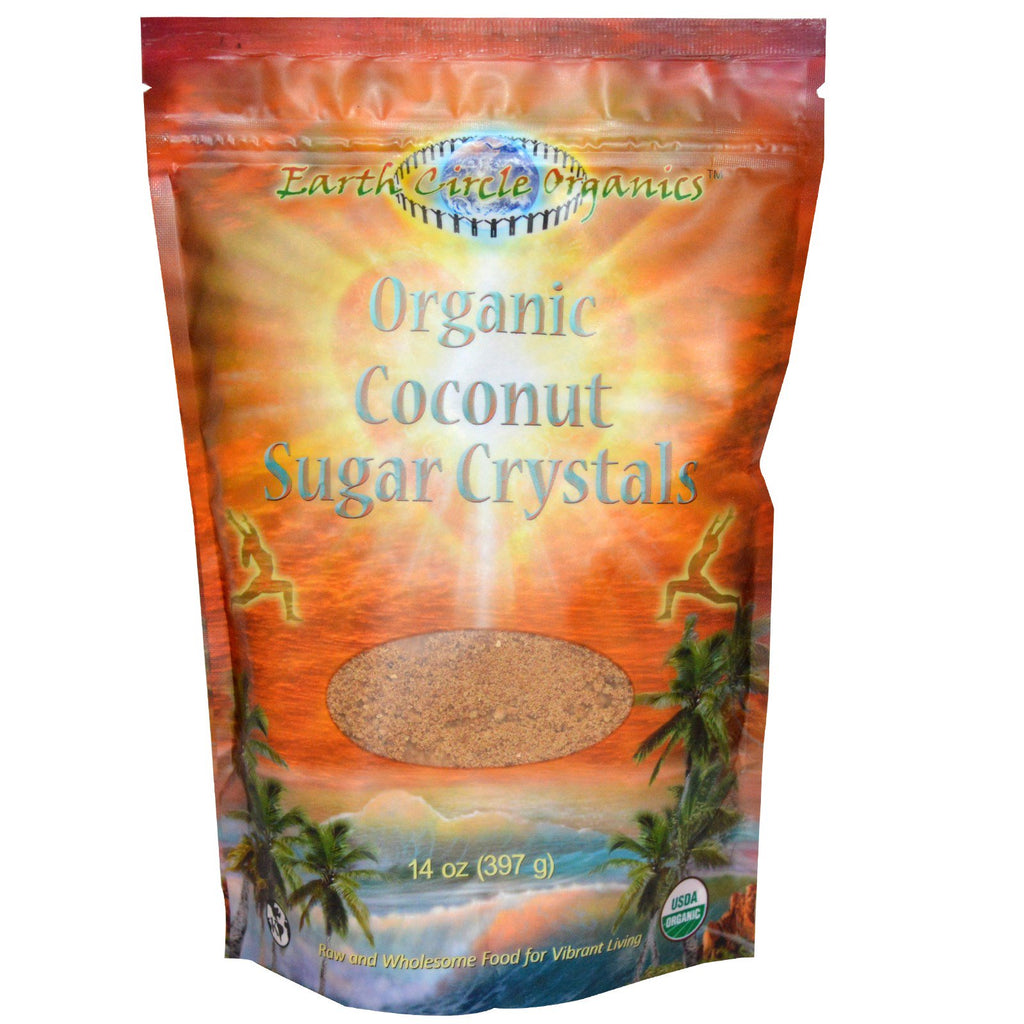 Earth Circle s, cristale de zahăr de cocos, 14 oz (397 g)