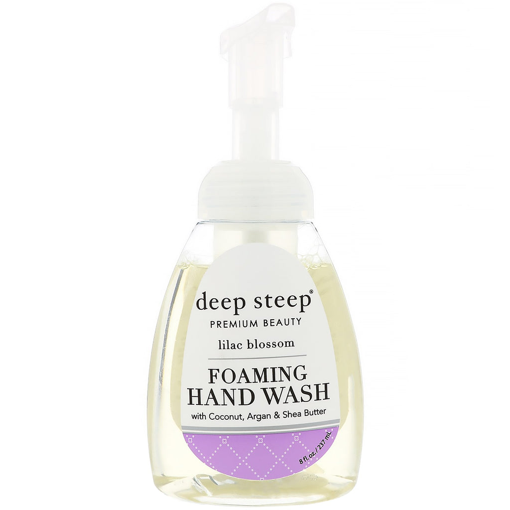 Deep Steep, jabón de manos en espuma, flor de lila, 8 fl oz (237 ml)