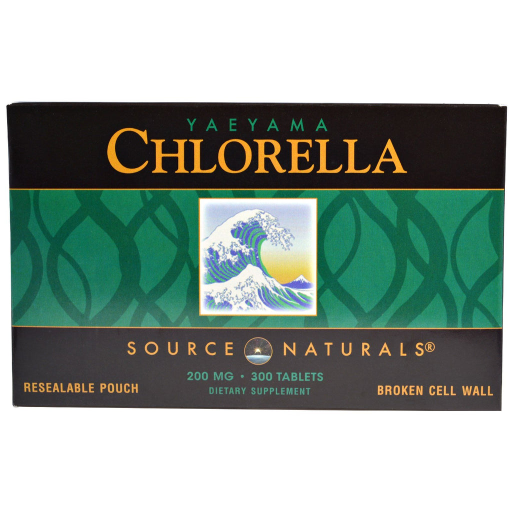 Source Naturals, Yaeyama Chlorelle, 200 mg, 300 comprimés