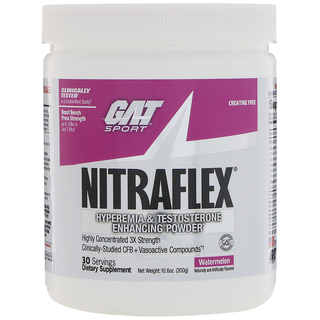 GAT, Nitraflex, אבטיח, 10.6 אונקיות (300 גרם)