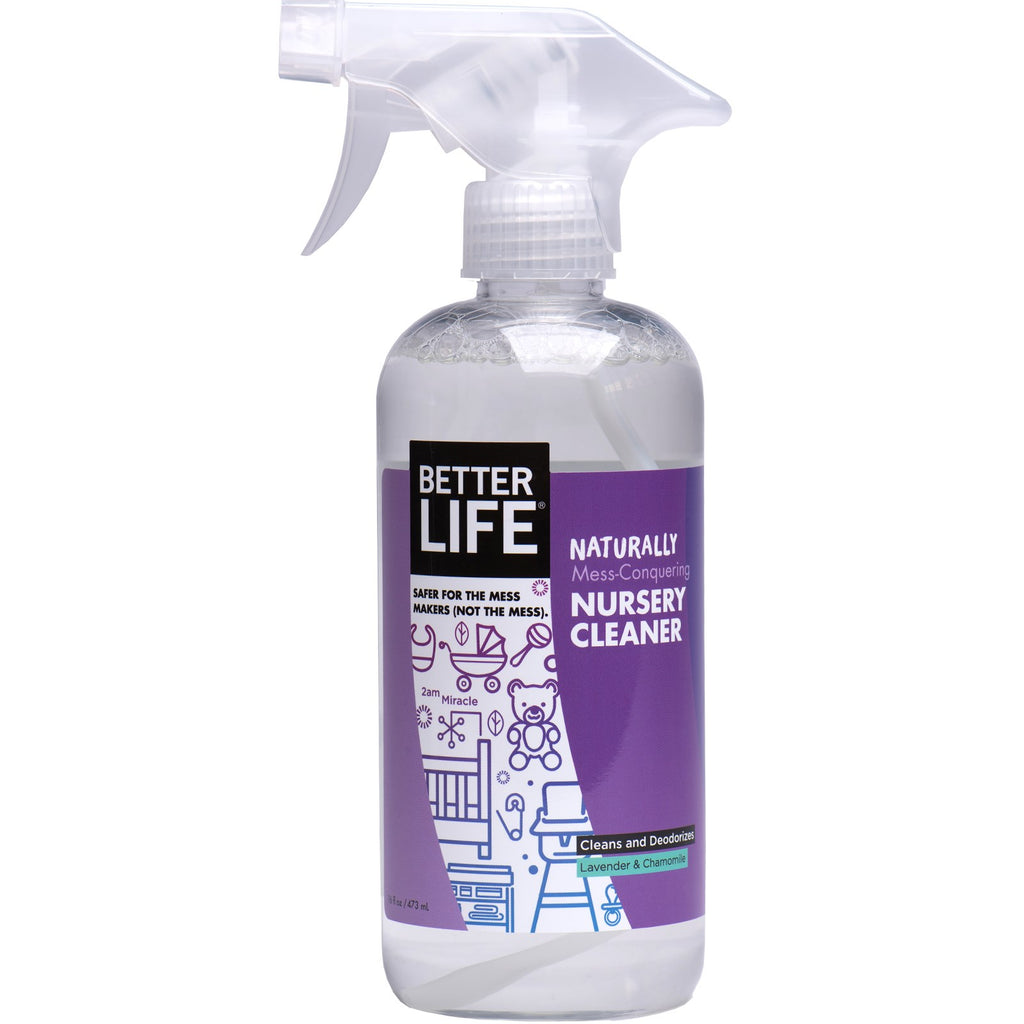 Better Life, Naturally Mess-Conquering Nursery Cleaner, Lavender & Chamomile, 16 oz (473 ml)