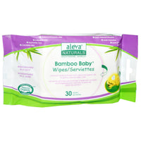 Aleva Naturals, Bamboo Baby Wipes, 30 Wipes