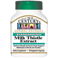 21st Century, Milk Thistle Extract, 60 Veggie Caps