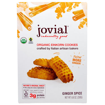 Jovial,  Einkorn Cookies, Ginger Spice, 8.8 oz (250 g)