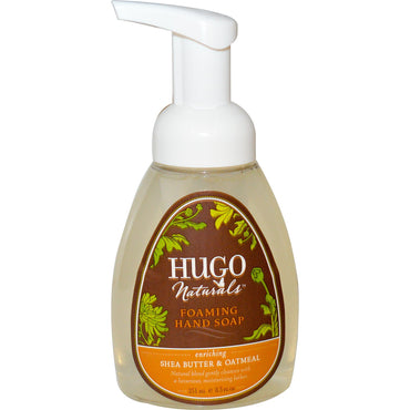 Hugo Naturals, Jabón de manos en espuma, manteca de karité y avena, 8,5 fl oz (251 ml)