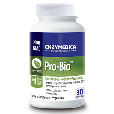 Enzymedica, Pro Bio, Probiotique à puissance garantie, 30 gélules