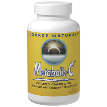 Source Naturals, C Metabólico, 500 mg, 180 Cápsulas