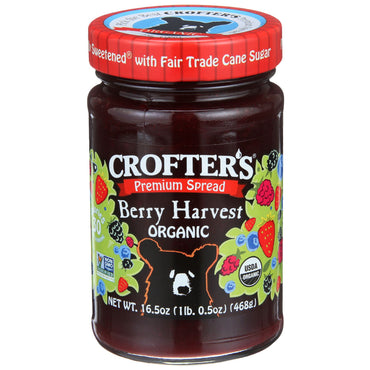Crofter's, Tartinade de qualité supérieure, Récolte de baies, 16,5 oz (468 g)