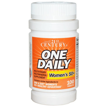 21st Century, One Daily, Woman's 50+, Multivitamin Multimineral , 100 Tablets