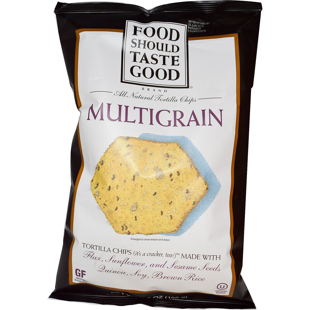 Food Should Taste Good, All Natural Tortilla Chips, Multigrain, 5.5 oz (156 g)