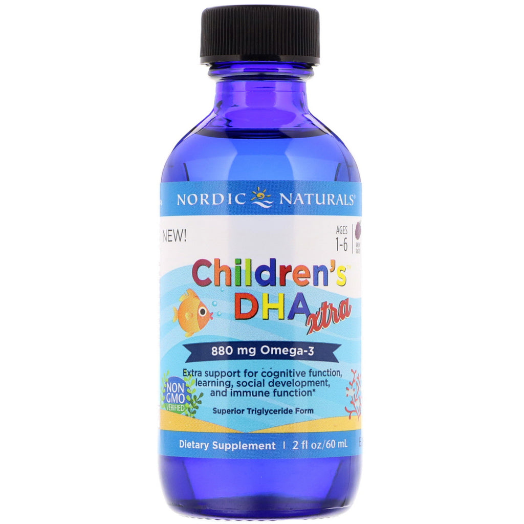 Nordic Naturals, DHA Xtra voor kinderen, Berry Punch, 2 fl oz (60 ml)