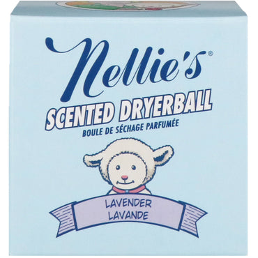 Nellie's Boule de séchage entièrement naturelle et parfumée, lavande, 1 boule de séchage