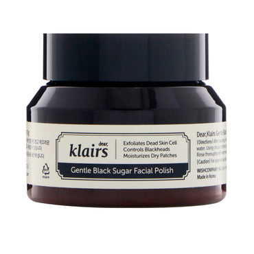 Dear Klairs Vernis doux pour le visage au sucre noir 3,8 oz (110 g)