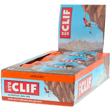 Clif Bar Energy Bar Apricot 12 Bars 2,40 oz (68 g) hver