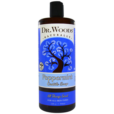 Dr. Woods, Peppermint Castilla Soap, 32 fl oz (946 ml)