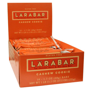 Larabar, biscotto agli anacardi, 16 barrette, 48 g (1,7 once) ciascuna