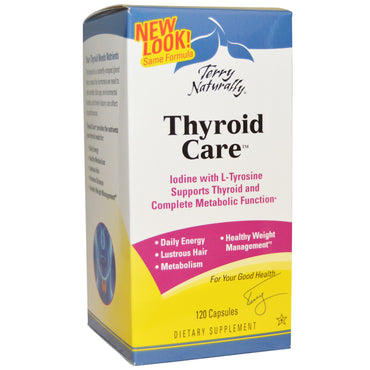 EuroPharma, Terry Naturally, Cuidado de la tiroides, 120 cápsulas