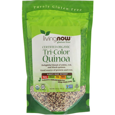 Now Foods, fără gluten, certificată, quinoa tricoloră, 14 oz (397 g)