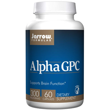 Jarrow Formulas, Alpha GPC, 300 mg, 60 gélules végétales