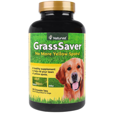 NaturVet, GrassSaver, 500 pastillas masticables, 8,8 oz (250 g)