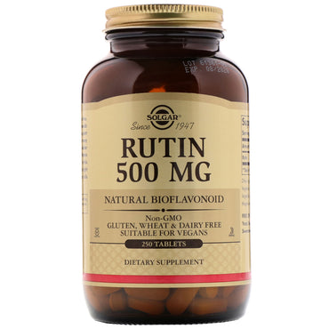 Solgar, Rutine, 500 mg, 250 comprimés