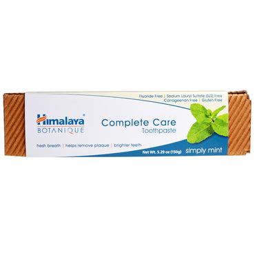 Himalaya, Botanique, Dentifrice Complete Care, Simply Mint, 5,29 oz (150 g)