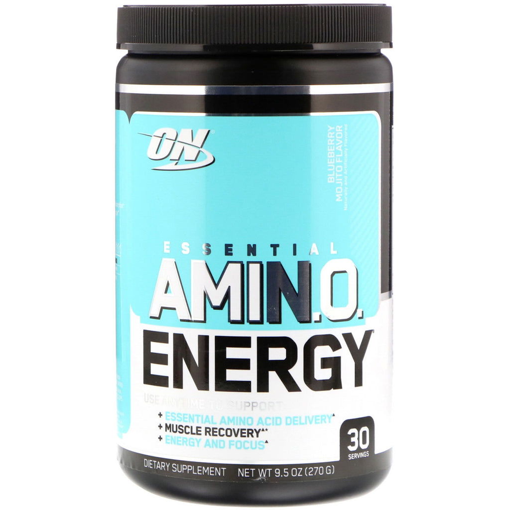 Optimum Nutrition, Amino Energy Essencial, Sabor Mojito de Mirtilo, 270 g (9,5 oz)