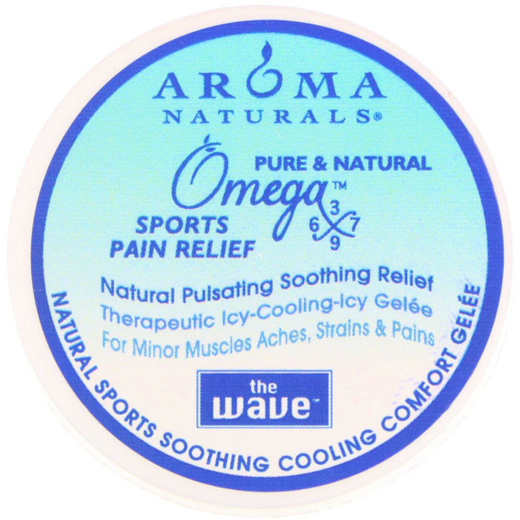 Aroma Naturals, The Wave, Natural Sports Soothing, Cooling Comfort Gelee, 1 oz (30 g)