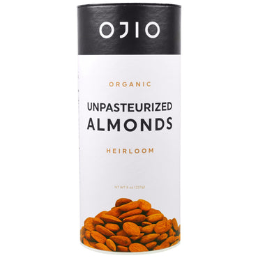 Ojio,  Unpasteurized Almonds, 8 oz (227 g)
