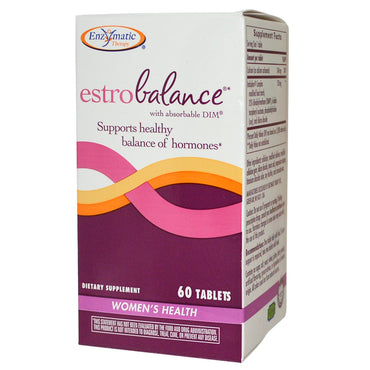 Enzymatische Therapie, EstroBalance mit resorbierbarem DIM, 60 Tabletten