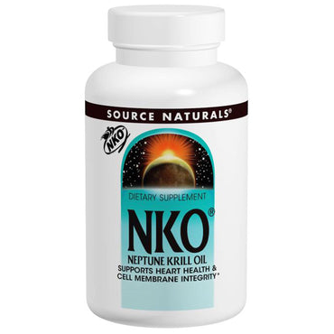 Source Naturals, NKO, Óleo de Krill Netuno, 500 mg, 60 Cápsulas Softgel