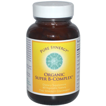 The Synergy Company, super complejo B, 60 comprimidos vegetales
