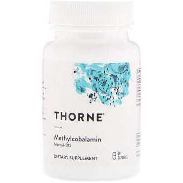 Pesquisa Thorne, metilcobalamina, 60 cápsulas