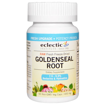 Eclectic Institute, Goldenseal Root, 400 mg, 50 식물성 캡슐