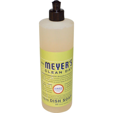 Mrs. Meyers Clean Day, Jabón líquido para platos, aroma a hierbaluisa, 16 fl oz (473 ml)