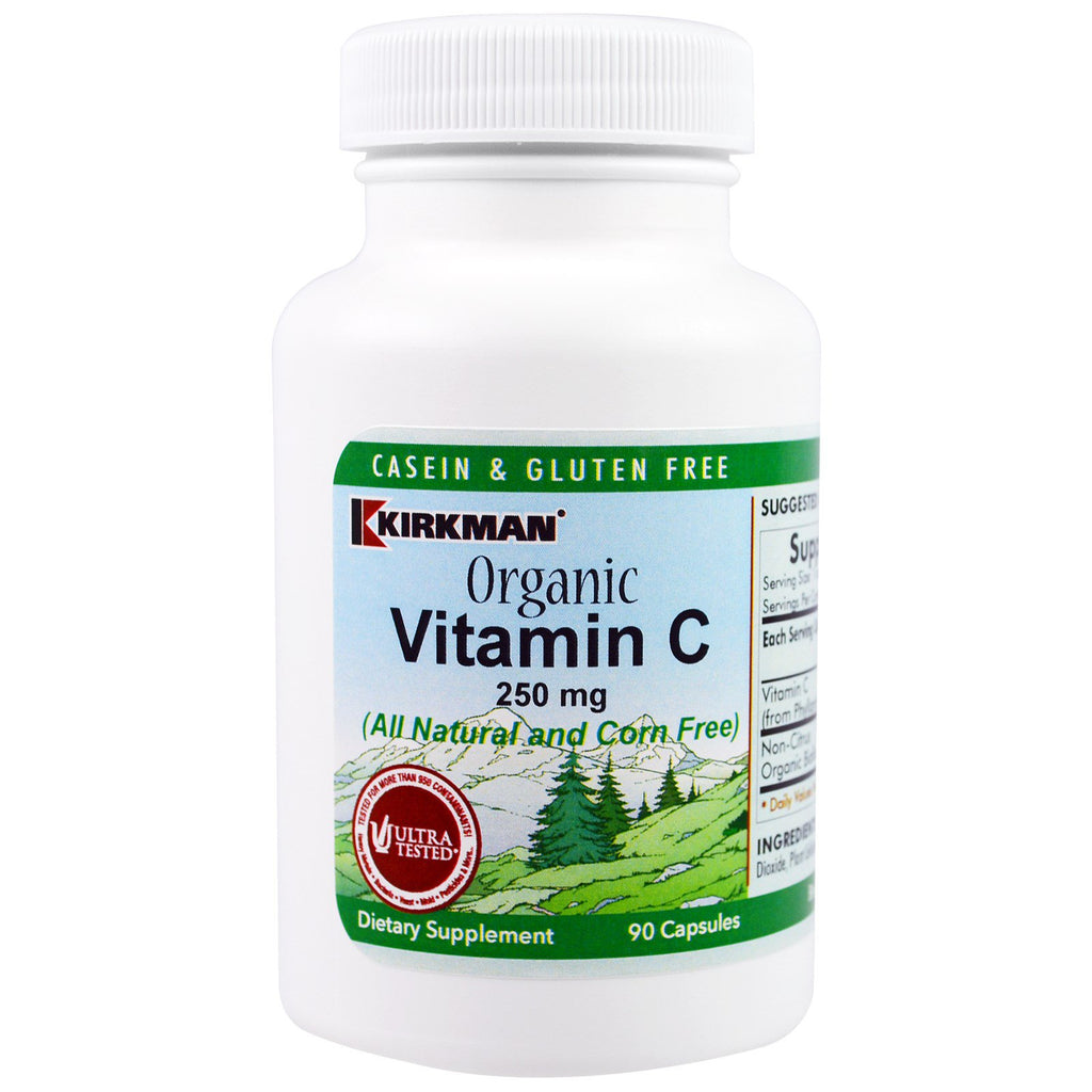 Kirkman Labs, Vitamin C, 250 mg, 90 kapsler
