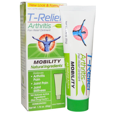 MediNatura, T-Relief, ungüento para aliviar el dolor de la artritis, 50 g (1,76 oz)
